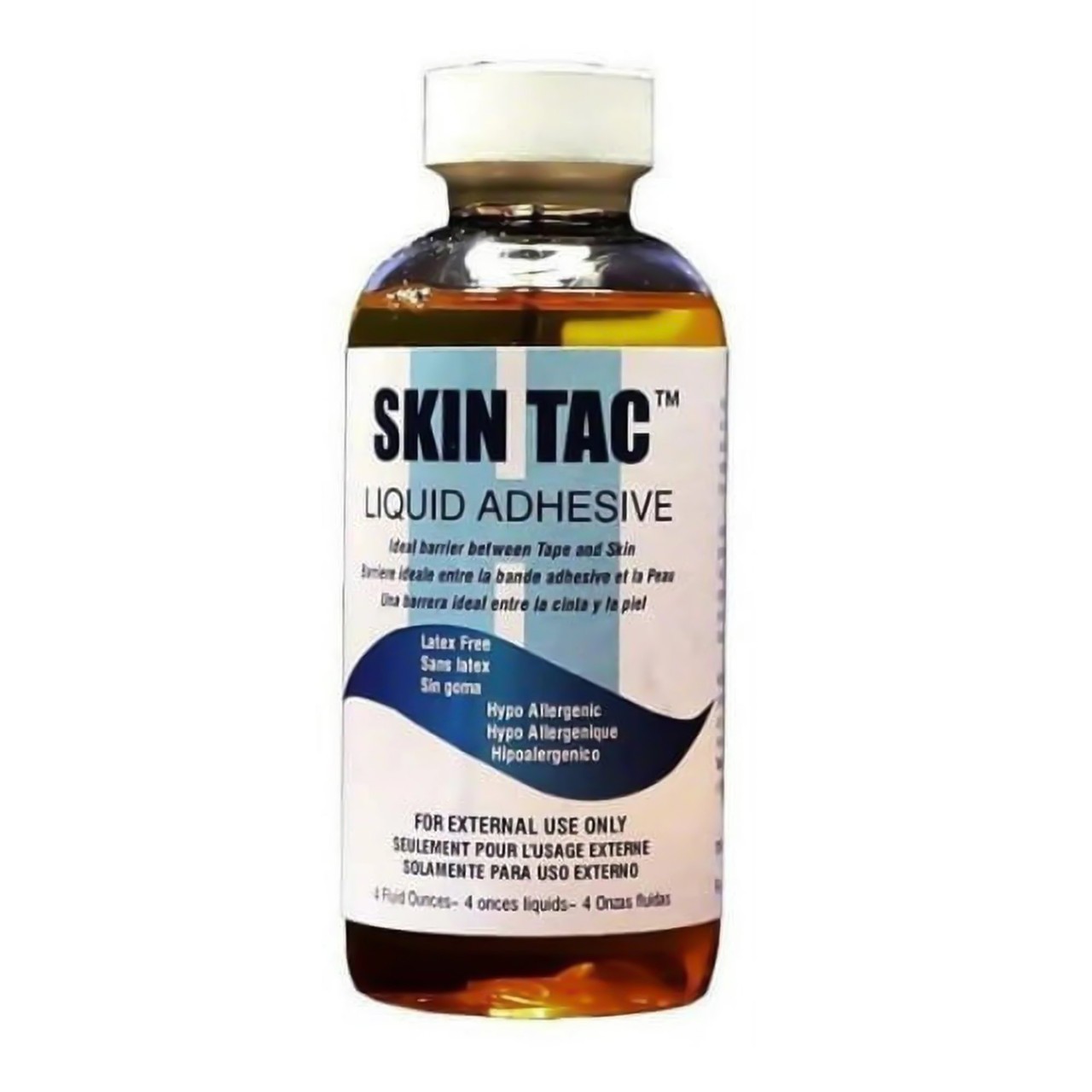 Skin Tac Liquid Adhesive Barrier 4 Oz., Clear, Hypoallergenic, Latex-Free