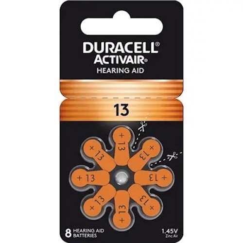 Duracell Activair Hearing Aid Batteries: Size 13 (80 Batteries)
