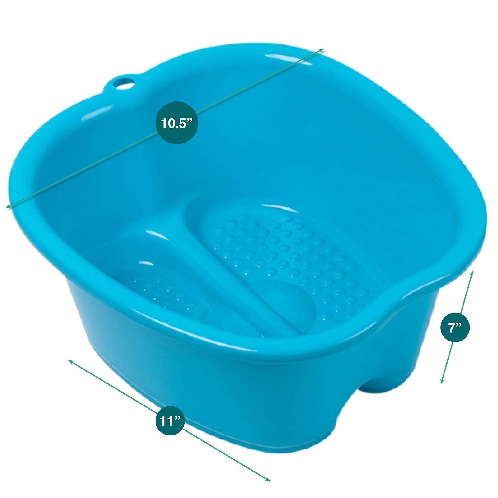 AllSett Health Foot Soaking Bath Basin – Large Spa Treatment for Feet
