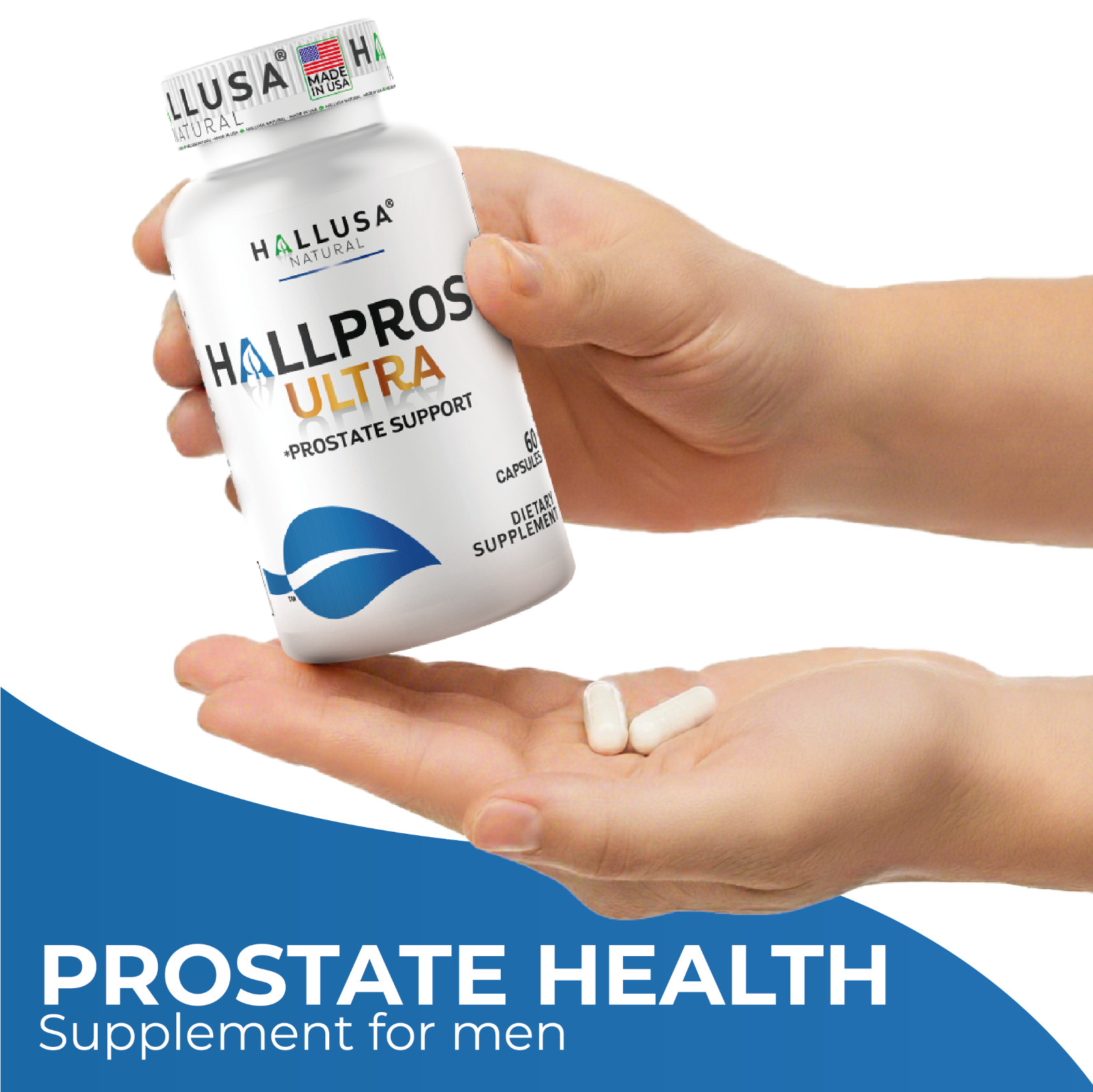 HALLPROST ULTRA – Prostate Health Complex – Urinary Incontinence – 60 Caps