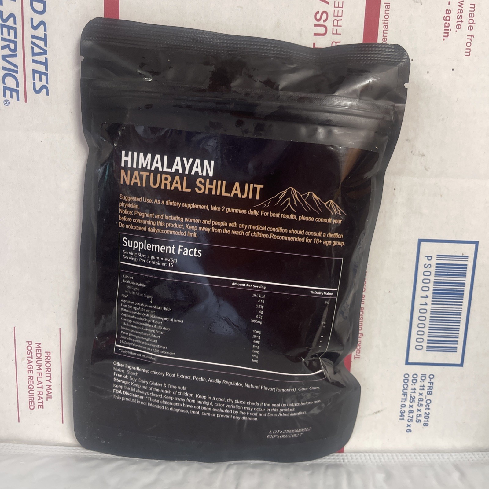 Torlen Himalayan Natural Shilajit Gold Gummies 3,000mg 30 Gummine FREE SHIPPING