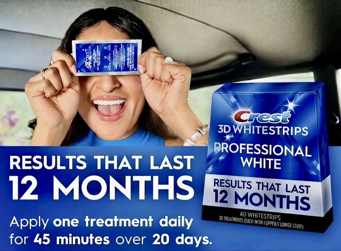 3X= Crest 3D Whitestrips Professional White 20 Levels Whiter 40 Strips Exp 04/28