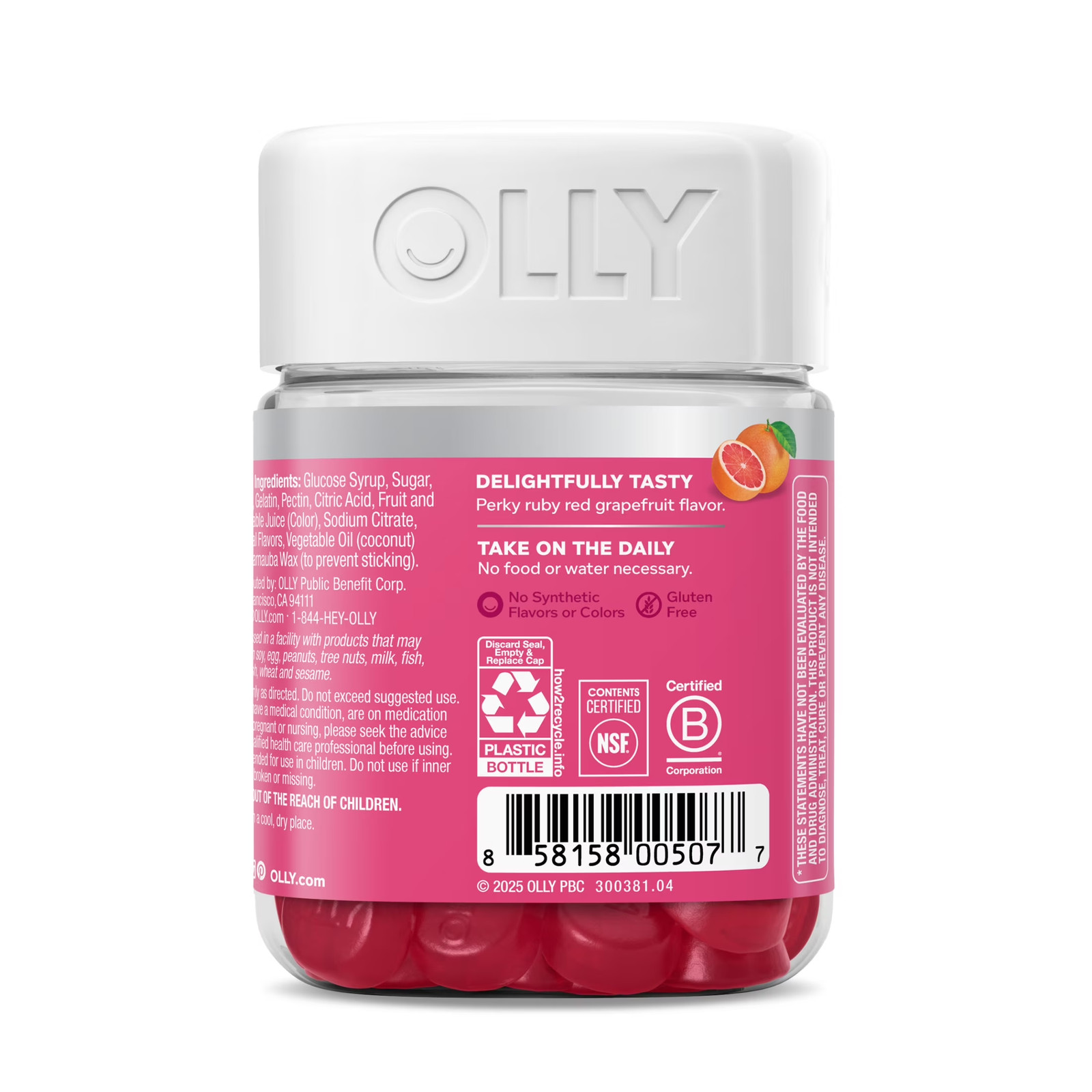 OLLY Undeniable Beauty Gummies, Biotin, Keratin, Supplement for Hair, Skin, Nail