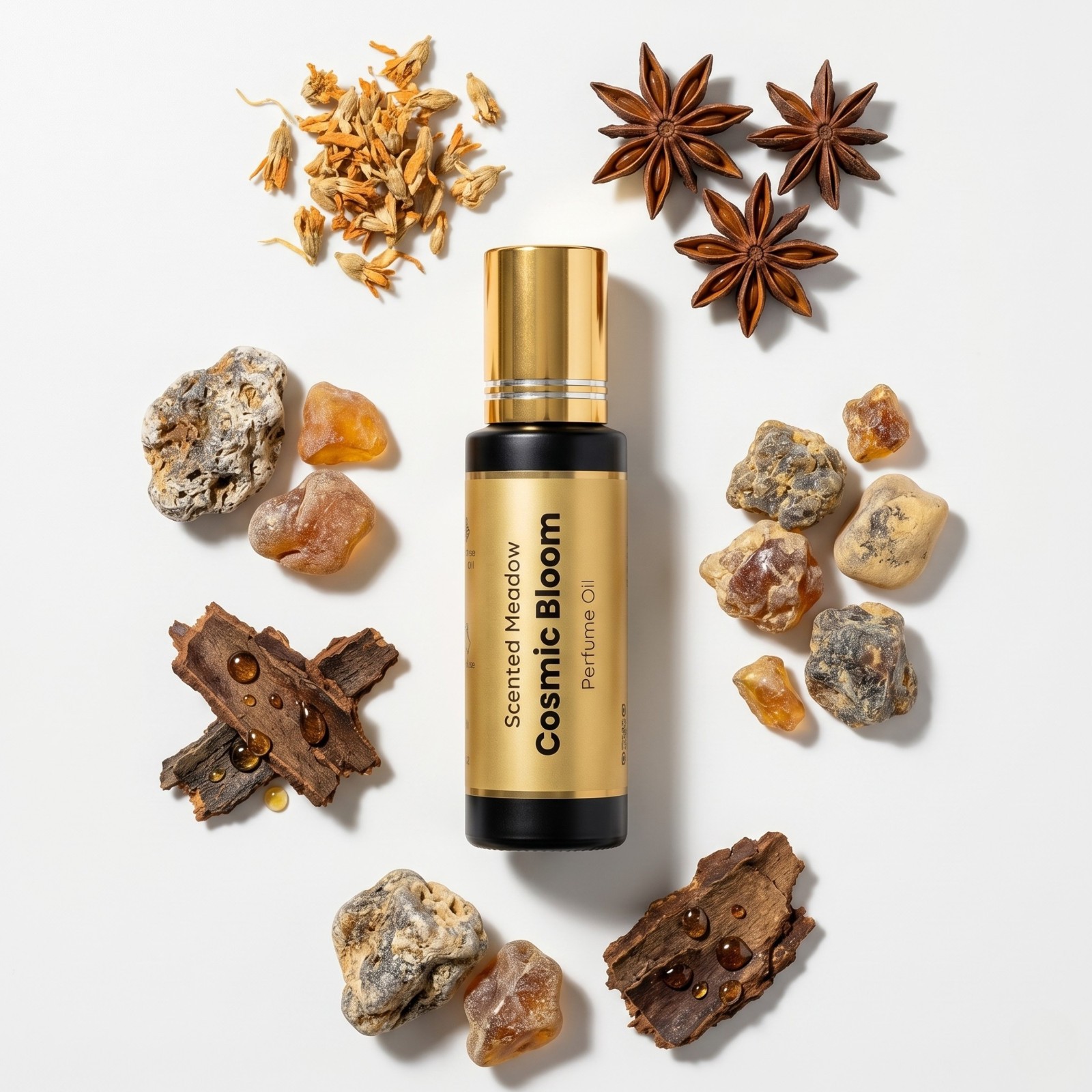 Scented Meadow Cosmic Bloom Roll-On Perfume Oil for Unisex – 0.5 fl oz (15 ml)