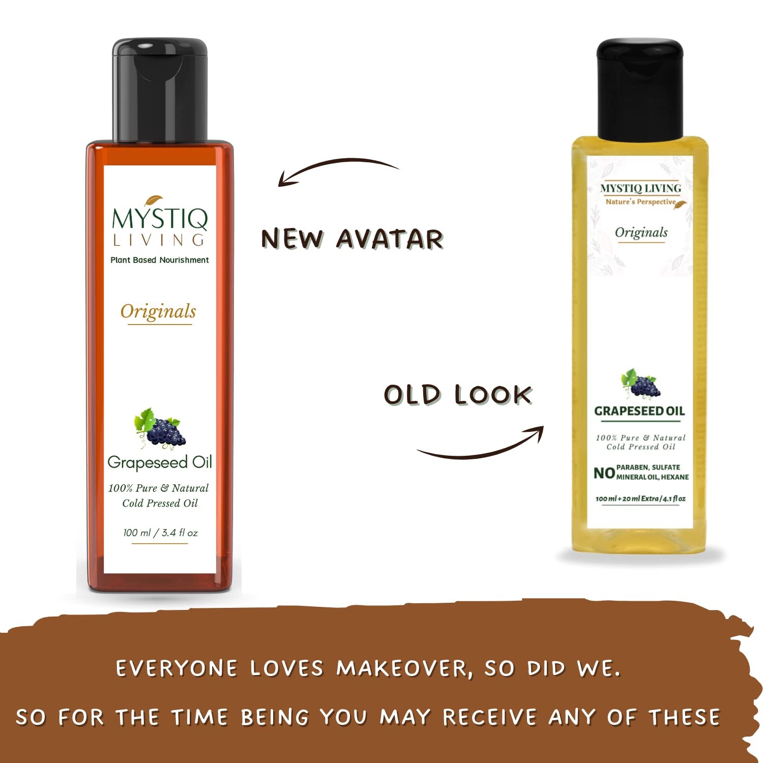 Mystiq Living Grapeseed Oil For Skin And Hair 200ml