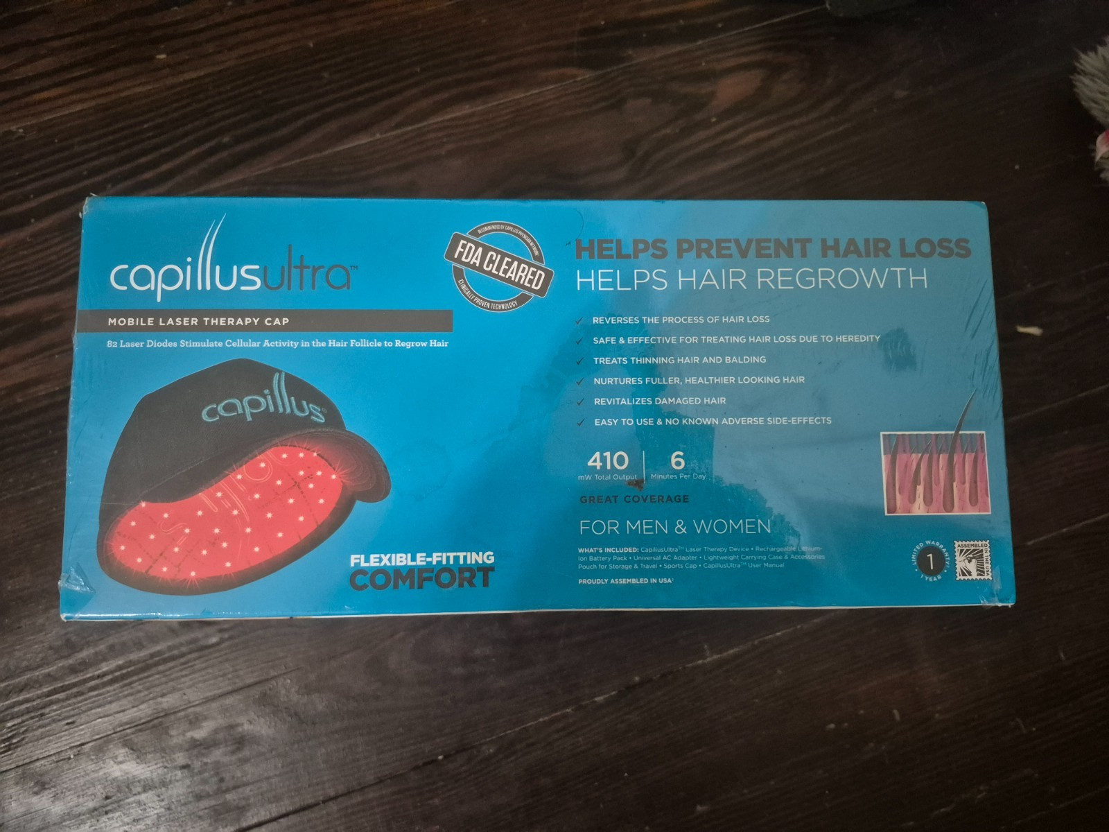 Capillus 82 Laser Hair Growth Therapy Cap New in Original Packaging
