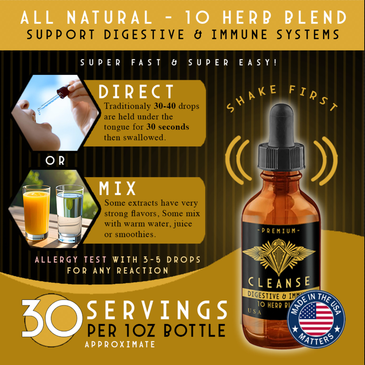 Parasite Cleanse for Humans – Deluxe Intestinal Cleanse – 2oz – USA