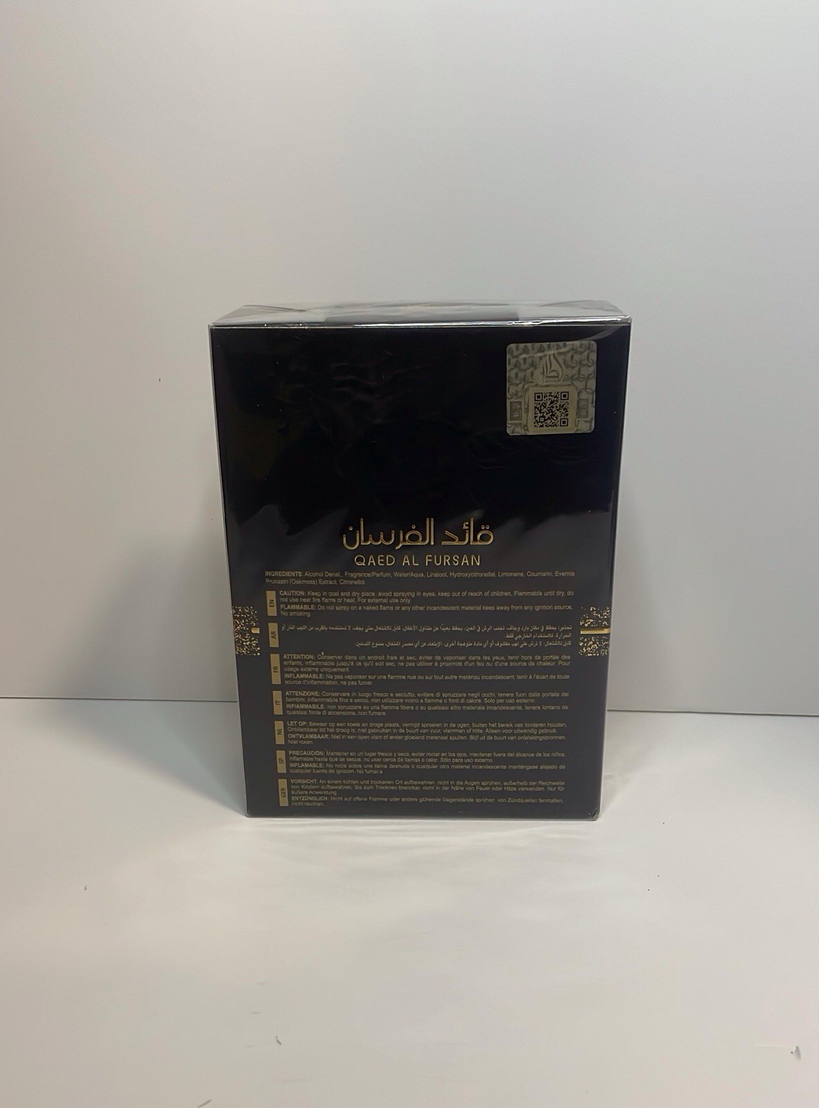 Lattafa Qaed Al Fursan Eau de Parfum Spray, Regular Size 3.04 fl oz