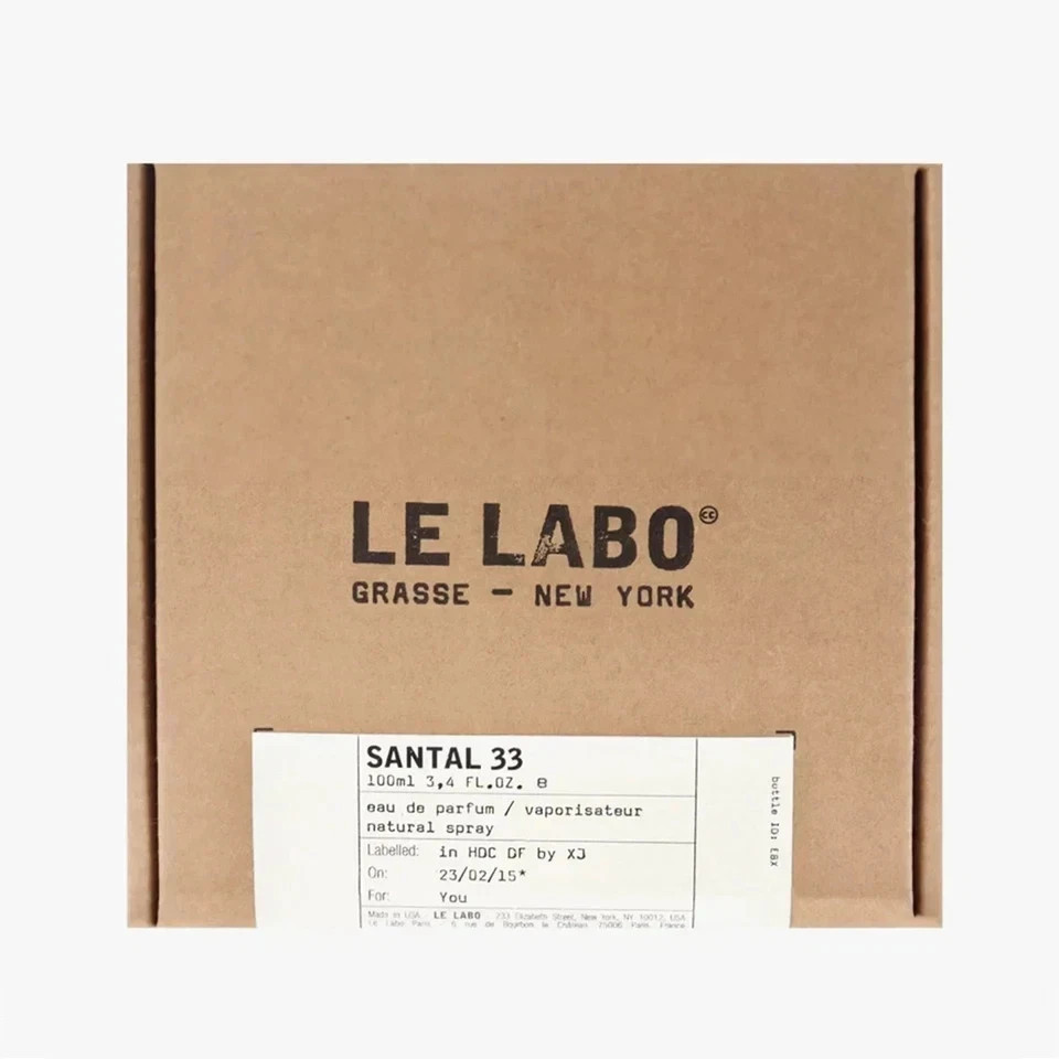 Le Labo Santal 33 3.4 Oz / 100 ML Unisex Eau de Parfum spray New In Box