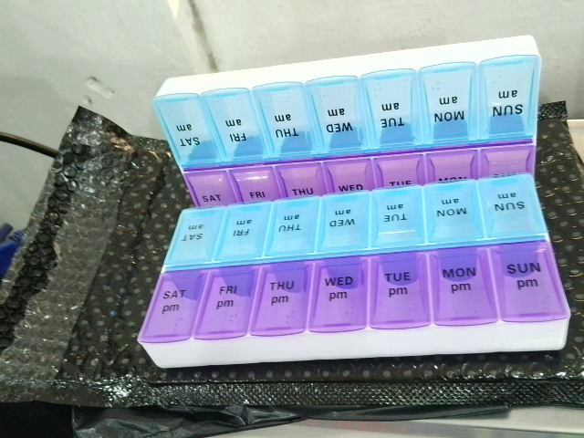 2PCS Weekly Pill Box Organizer Twice a Day 7 day AMPM Medicine Organizer Case US