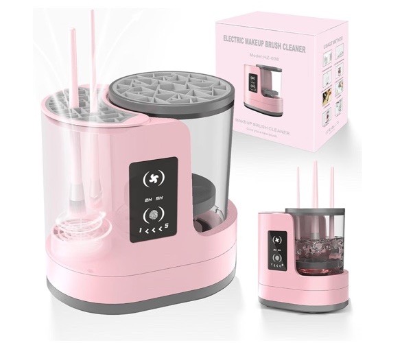 OctHope Electric USB Powered Makeup Brush Cleaning Machine Pink HZ-008