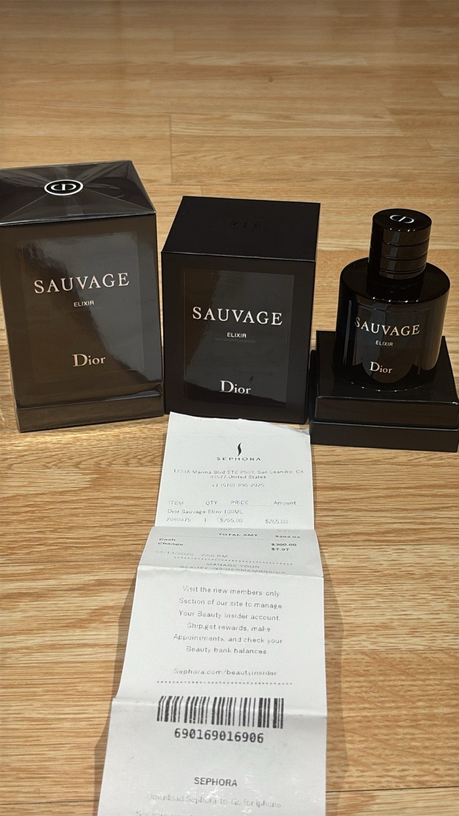 Dior Sauvage Elixir Spray Fragrance Elixir, 100 mL Bottle