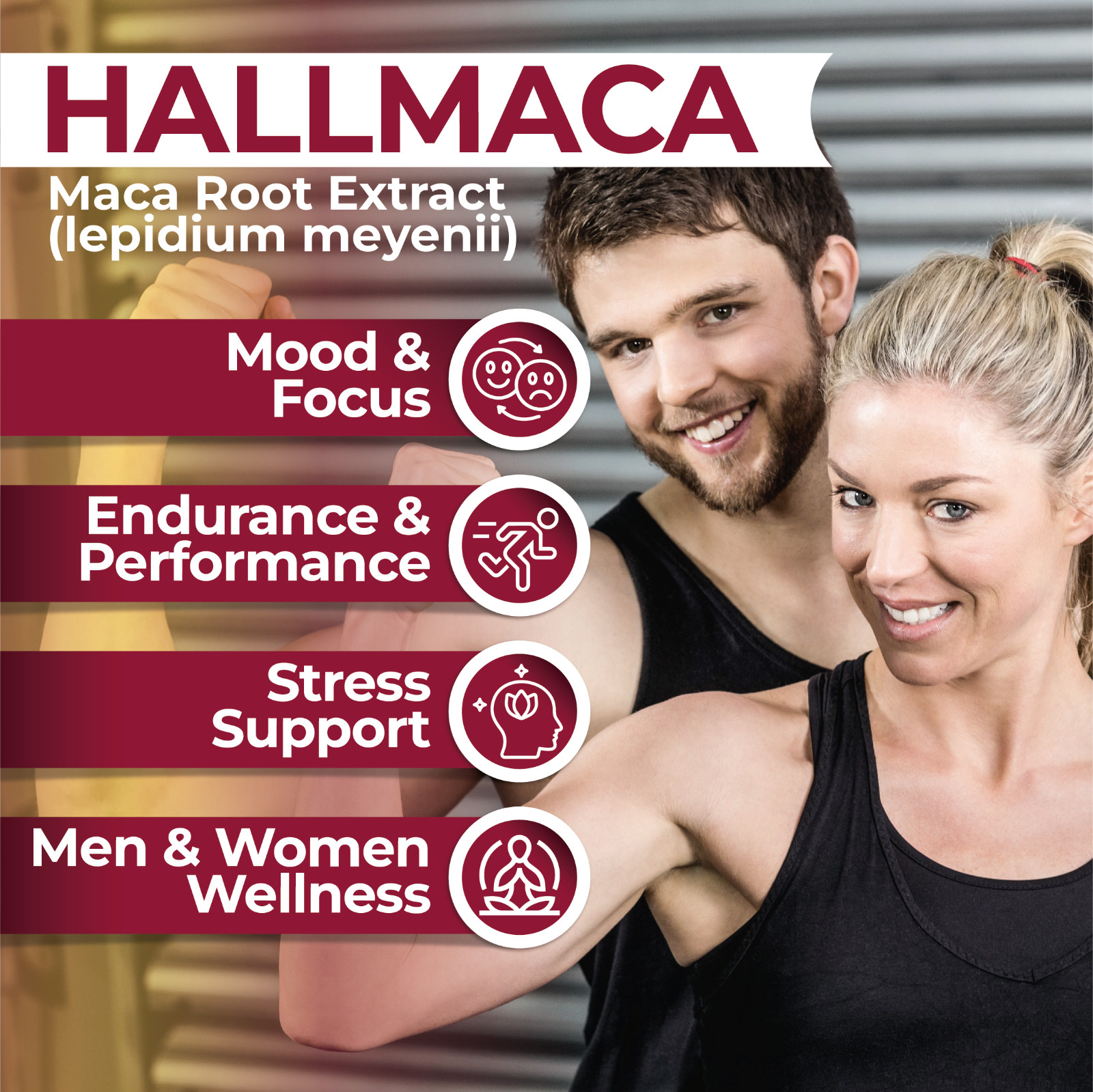 Maca Root for Men and Women – Superfood – Energyzer – Hormone Balance – 60 cap