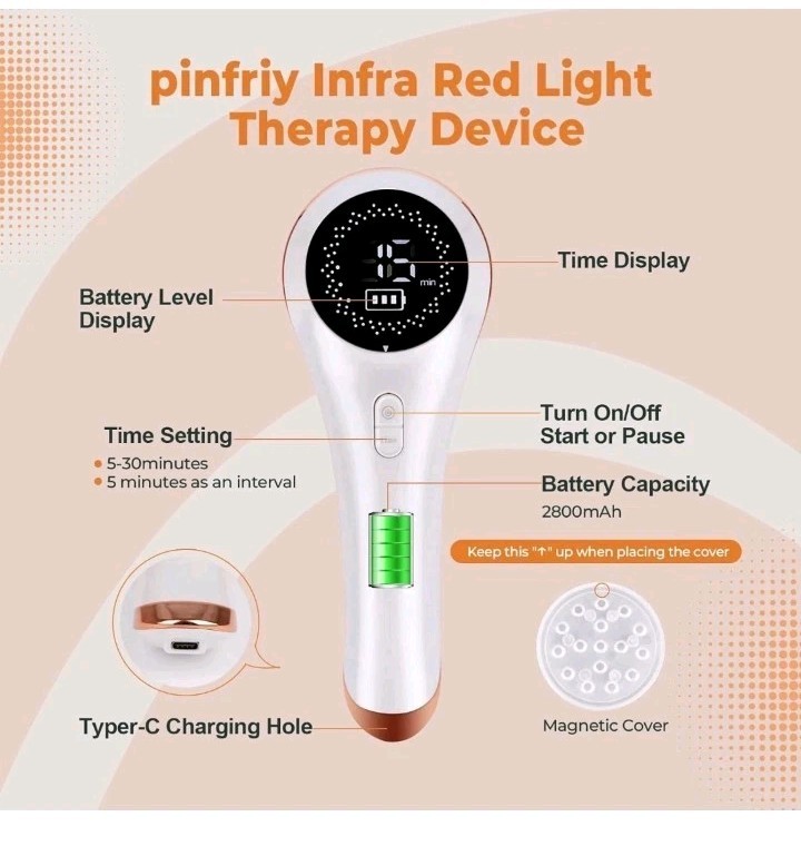 Laser Therapy Cold Laser Unit Body Pain Relief Therapy Prof & Home Low Level…