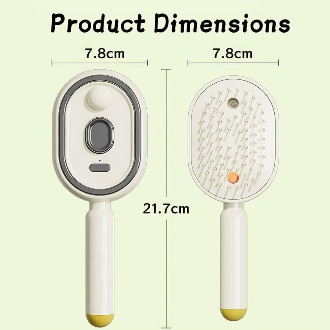 Electric Spray Air Cushion Massage Comb, Rechargeable Mist Hair Brush Easy-Clean