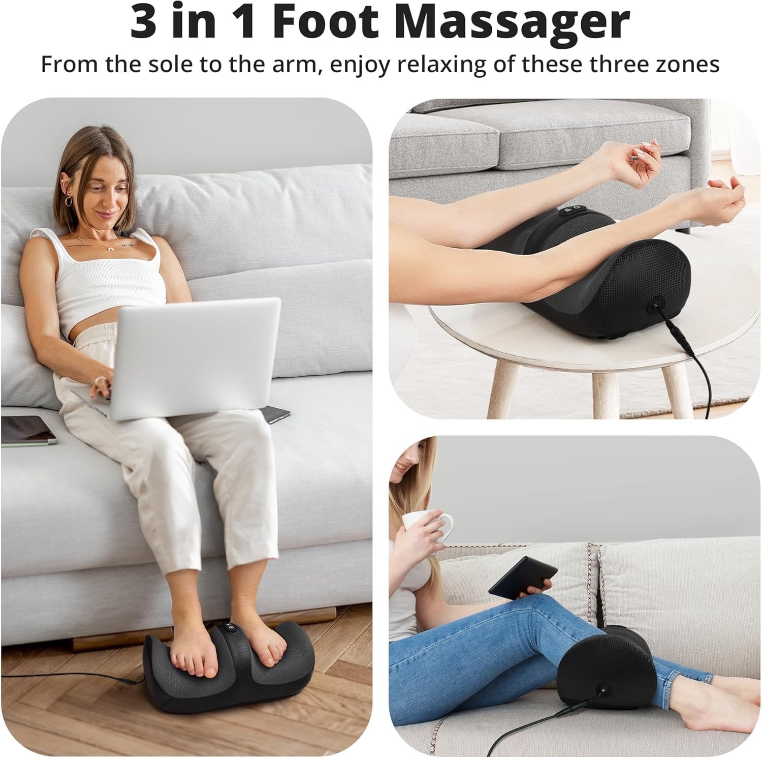 Soothing Shiatsu Foot Massager with Breathable Fabric – Perfect for Daily Use