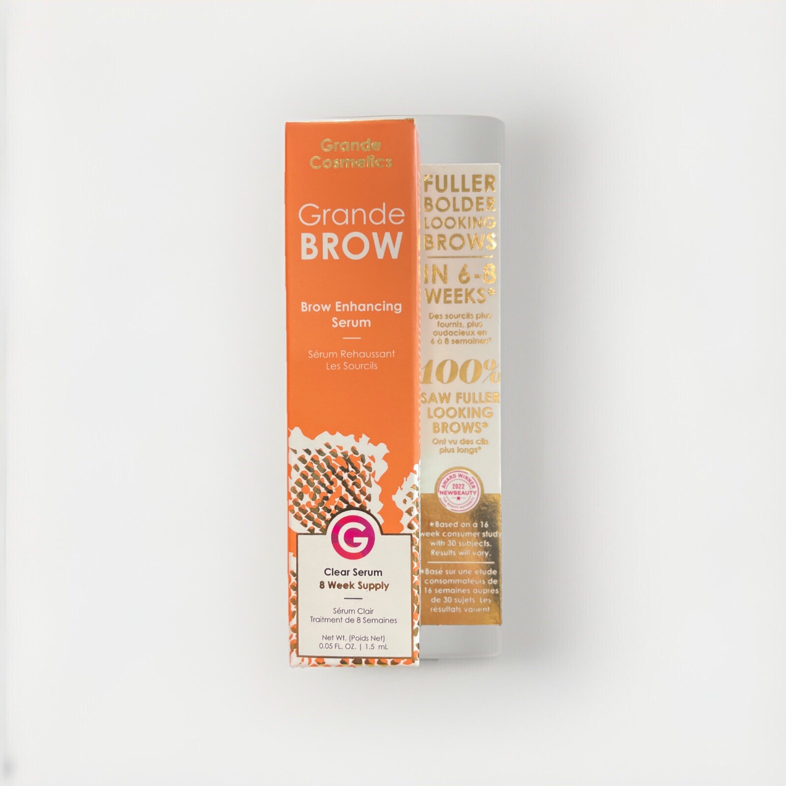 Grande BROW Eyebrow Enhancing Clear Serum, 1.5ML Sealed New Exp 2027