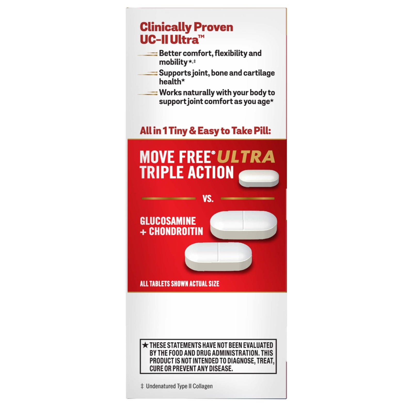 Move Free Move Ultra Triple Action Joint Support Supplement – Type Ii Collagen