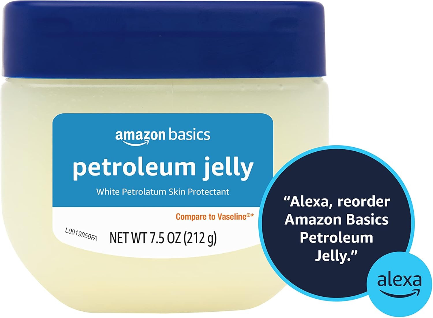 Petroleum Jelly White Petrolatum Skin Protectant, Unscented, 7.5 oz, 1-Pack, (Pr