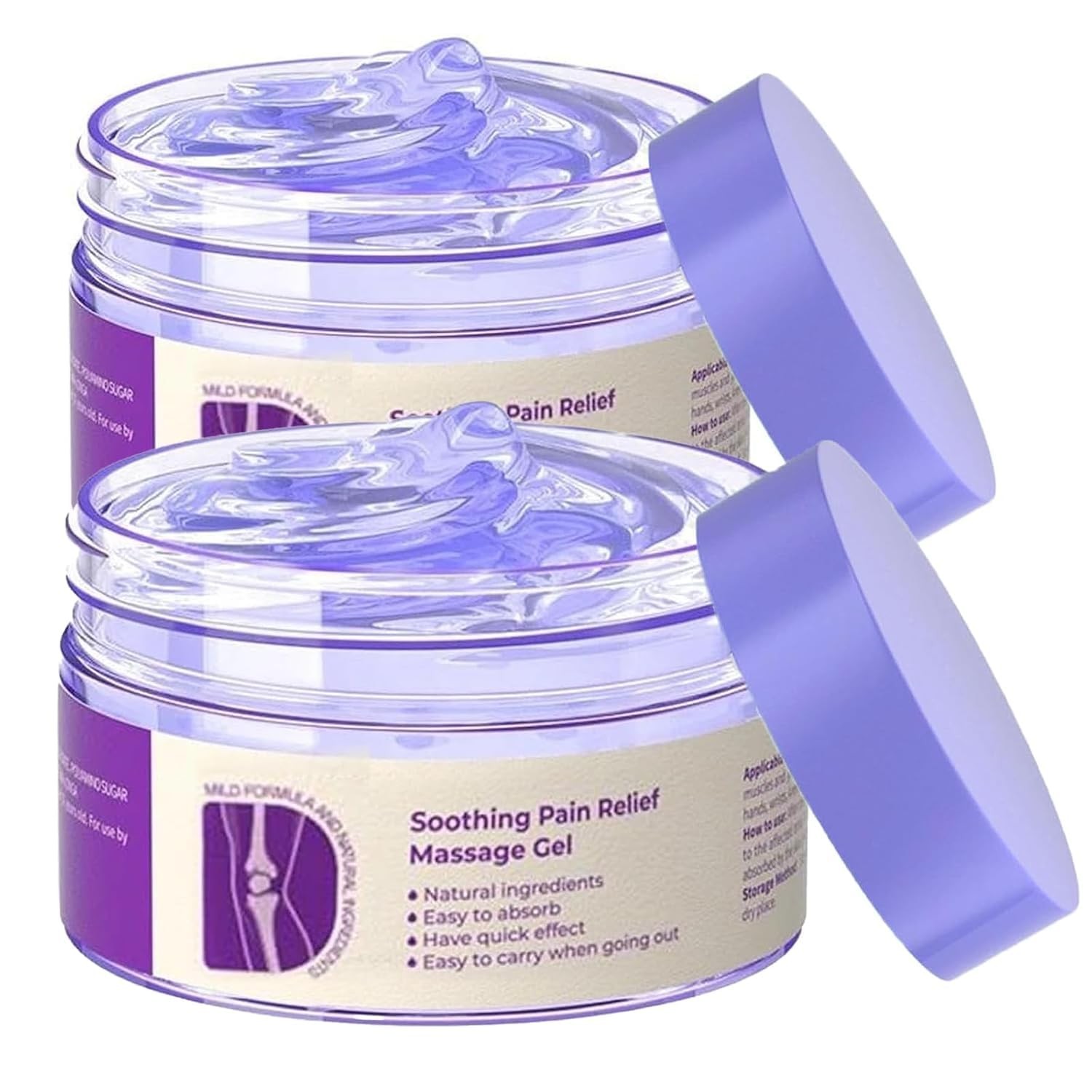 2PCS Joint Purple Gel, Purple Relief Soothing Massage Cream,Joint Activities