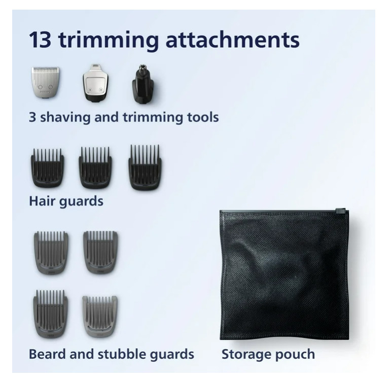 Philips Norelco Multi Groomer 3000 MG3740 13 Piece Trimmer