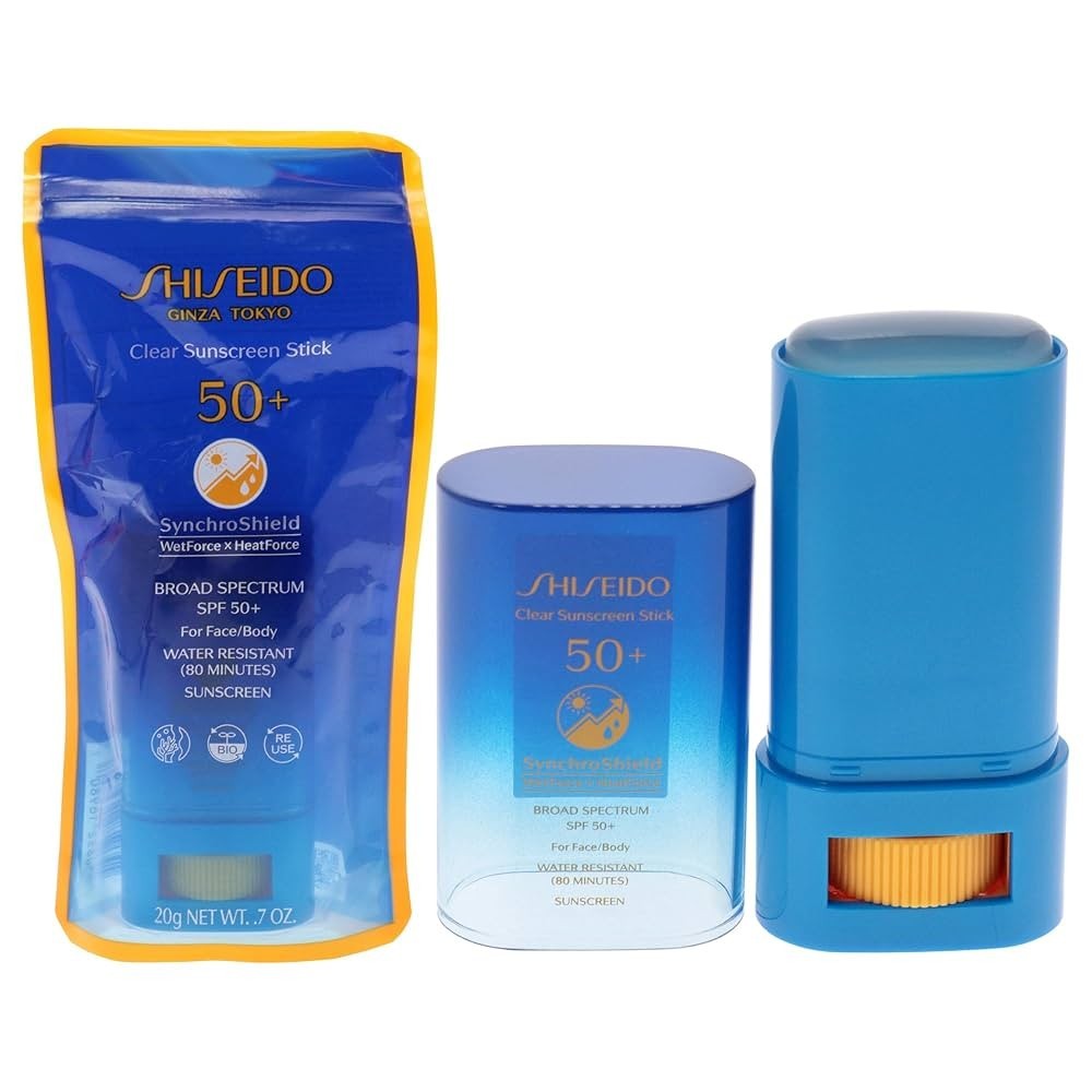 Shiseido Clear Sunscreen UV Stick SPF 50+ for Wet Force NEW IN ORIGINAL BAG