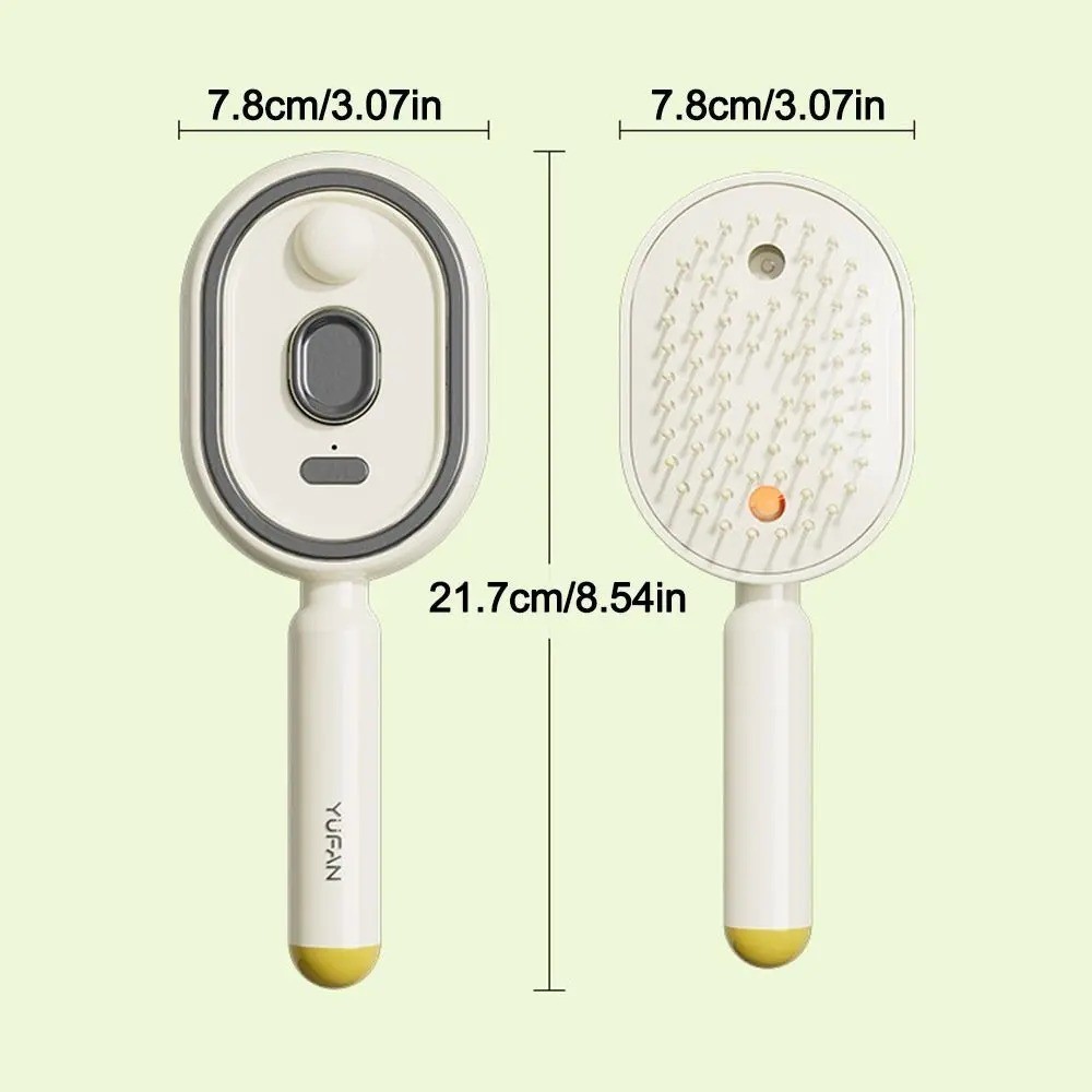 Electric Hair Care Spray Massage Comb Anti Static Self Cleaning Hair Brush