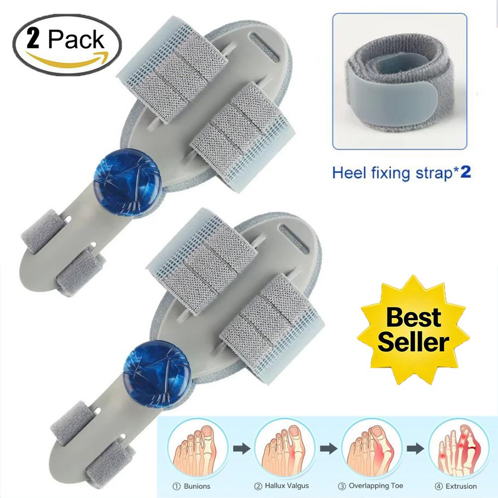 2PCS Bunion Fix Toe Valgus Corrector Big Toe Straightener for Men & Women 1Pair