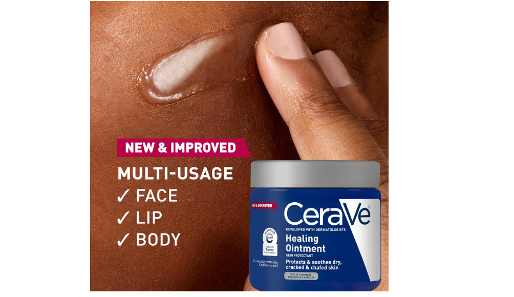 CeraVe Healing Ointment Skin Protectant Ceramides Hyaluronic Acid 12 Oz Dry