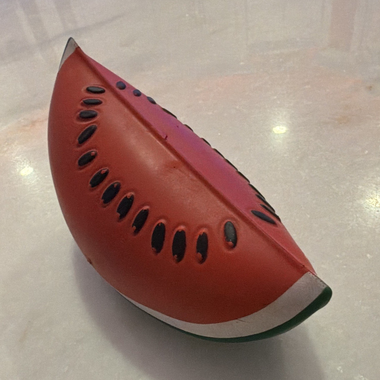 Watermelon Slice Squeeze Stress Reliever Toy – Red Green White Black rare 1 of 1
