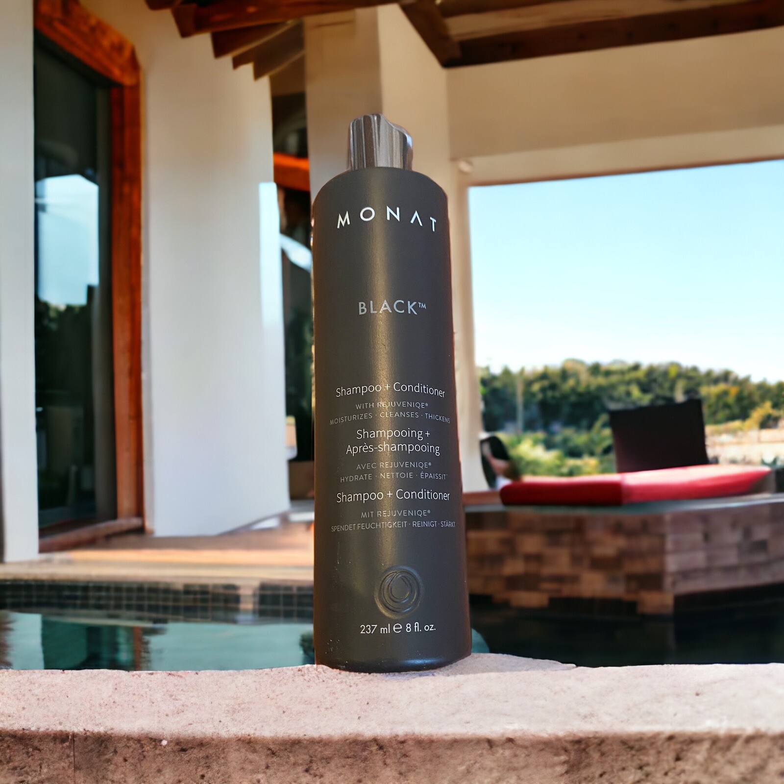 Monat Black 2 in 1 Shampoo + Conditioner. Brand New! Seal Unbroken