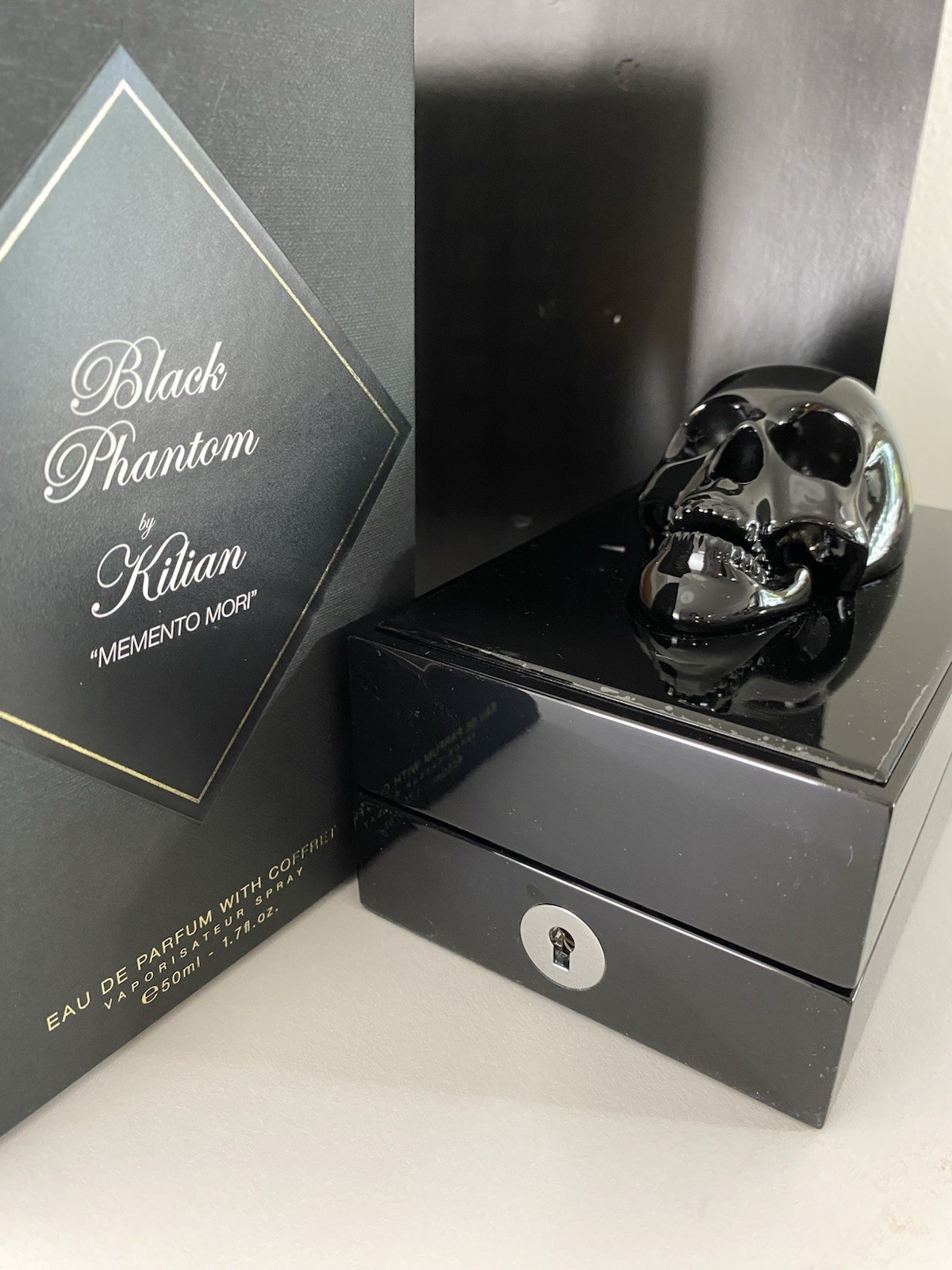 Kilian Black Phantom EDP With Coffret Vaporisateur Spray, MEMENTO MORI, 1.7 OZ