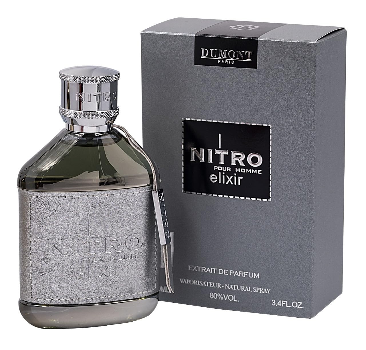 Nitro Elixir 3.4 Fl Oz Extrait De Parfum for Men – Bold Elegant Sensual Fragranc