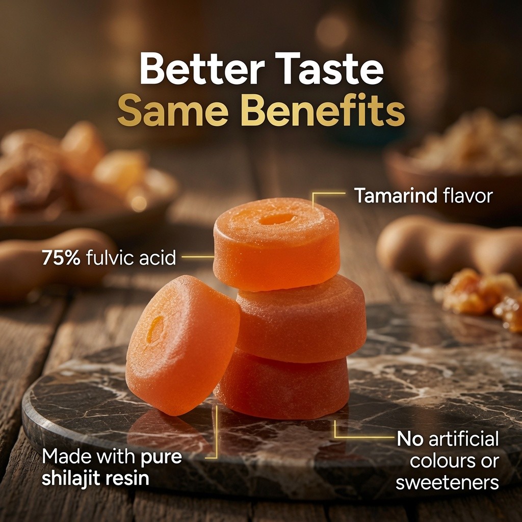 Root Labs Shilajit Gummies 10-in-1 KSM-66 Ashwagandha Maca 60 Gummies