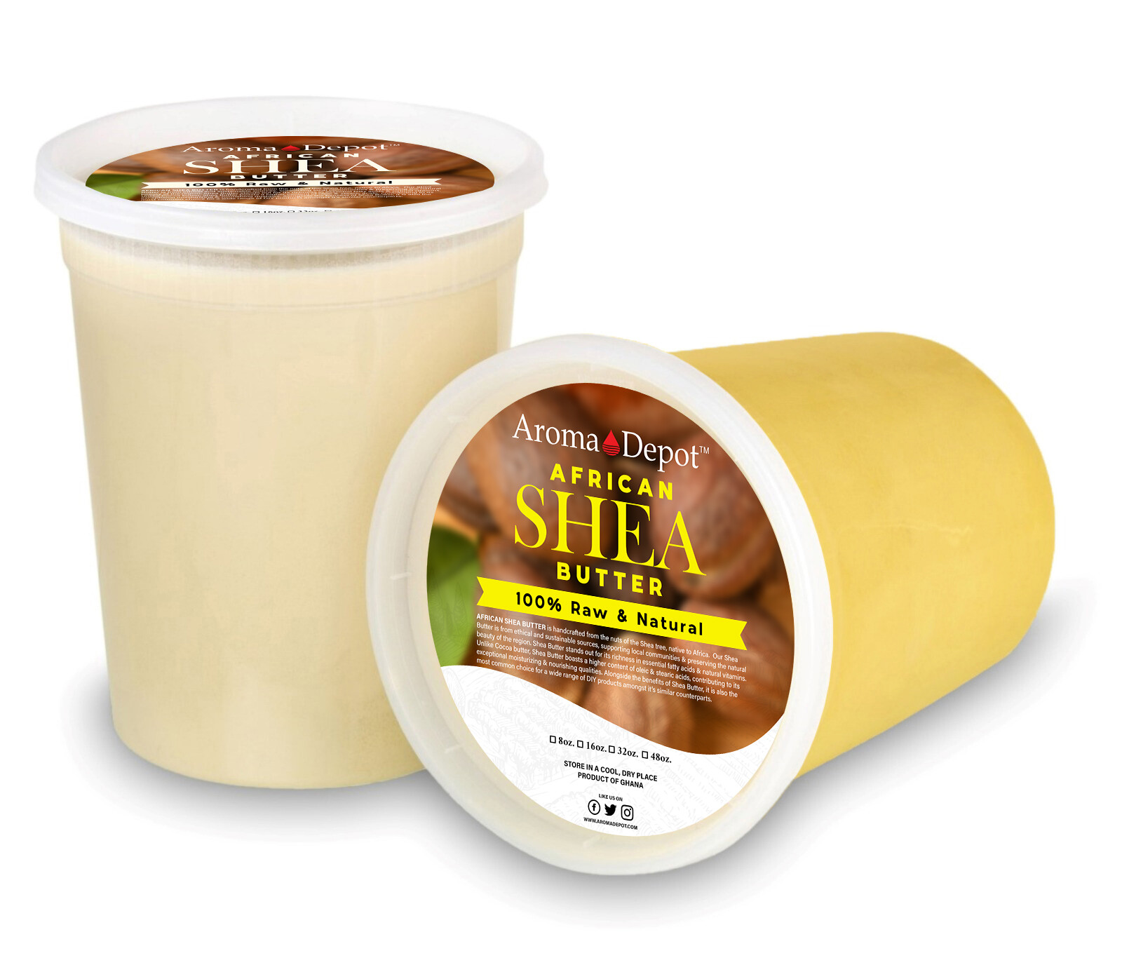 100% Raw African Shea Butter Unrefined Natural Organic Pure YELLOW Wholesale