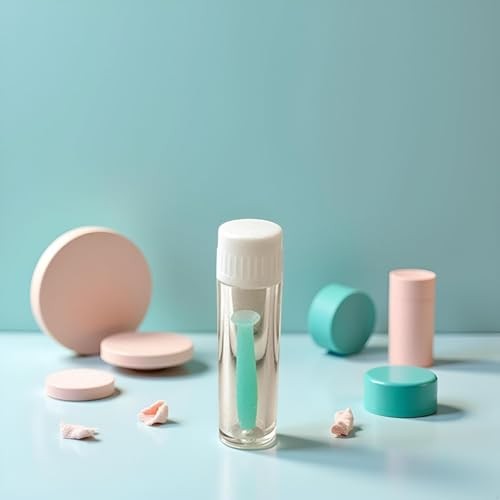 2Pcs Green Contact Lens Remover Tool, Silicone Plunger for Soft and Hard