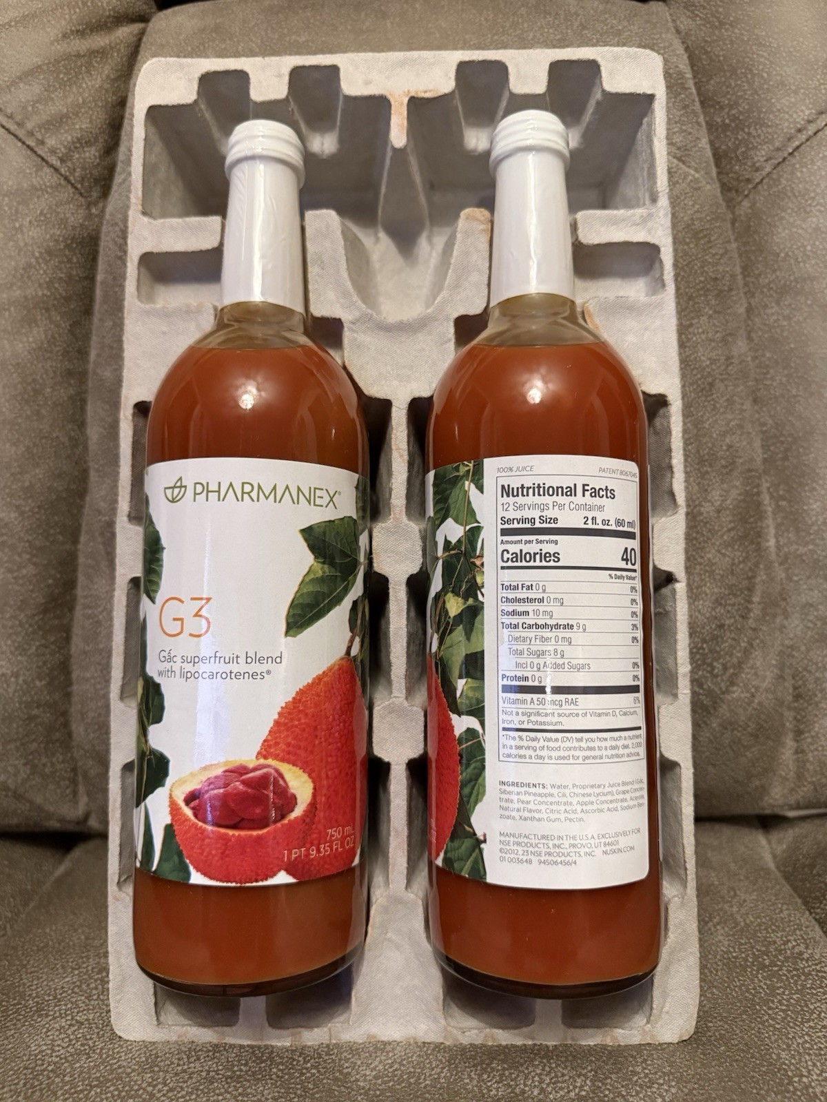 11/2027 Nu Skin Nuskin Pharmanex G3 Juice 2 Bottles. Boxed/Sealed Exp. 10/2027