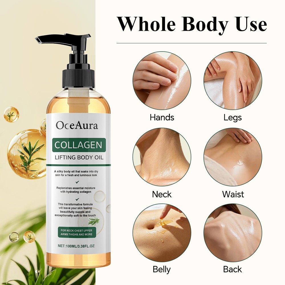 Collagen Lifting Firming Body Oil Skin Tightening Hydrating Massage Oil