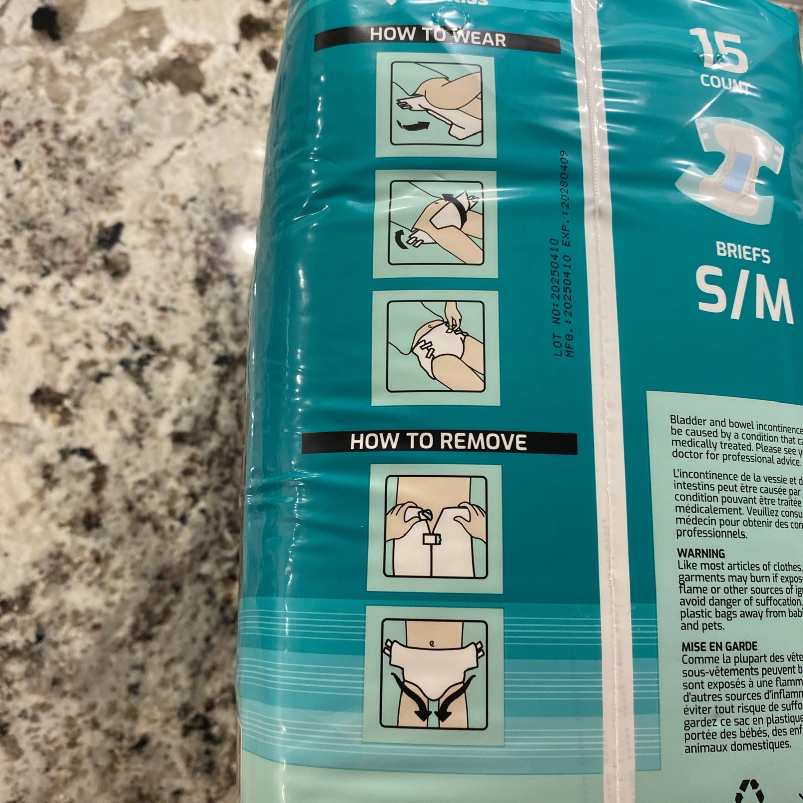 SUNKISS TrustPlus Adult Diapers Unisex Size S/M 28”-34” 15CT