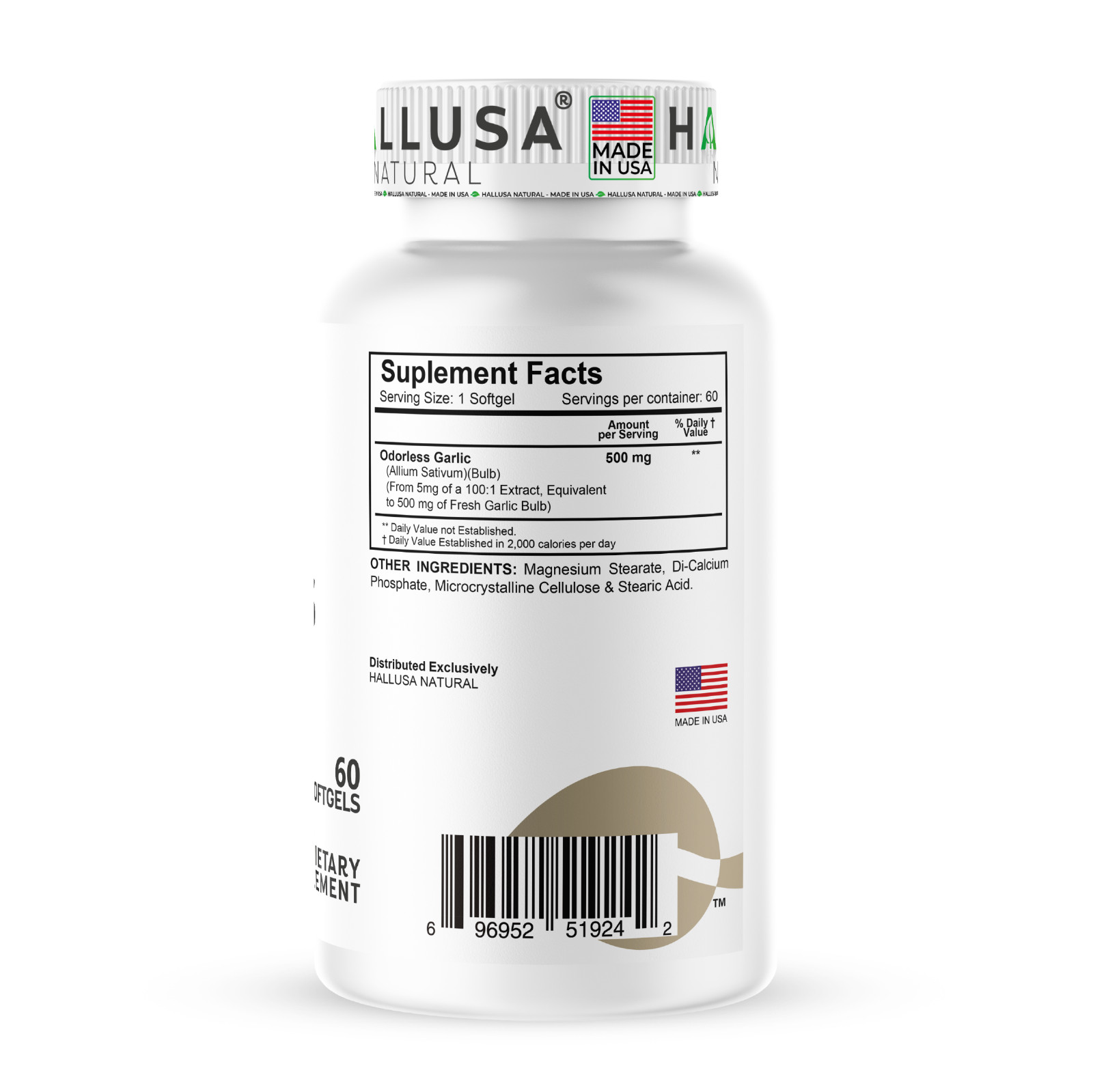 GARLIC ODORLESS Heart Health & Cardiovascular Support – Cholesterol High 60 soft