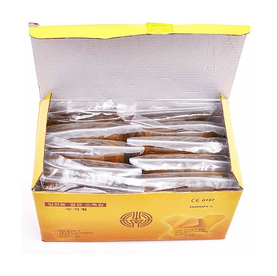 HaengLim 0.16x7mm Suji Sujok Acupuncture Hand Needle 5.000 pcs + Injector 1 pcs