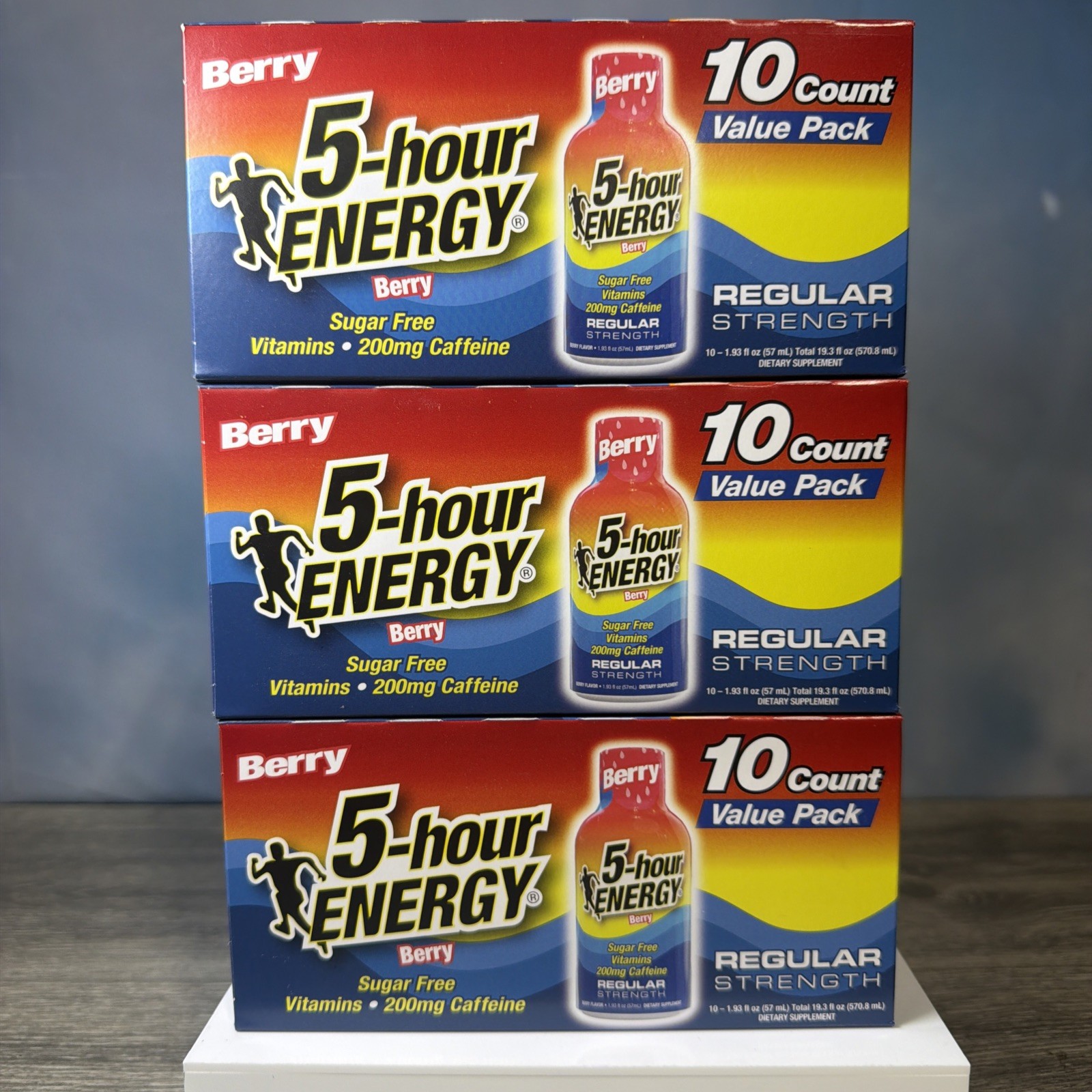 5 Hour Energy RegularStrength BERRY 1.93 oz Shots, Sugar Free, 10 ct (3 Pack)