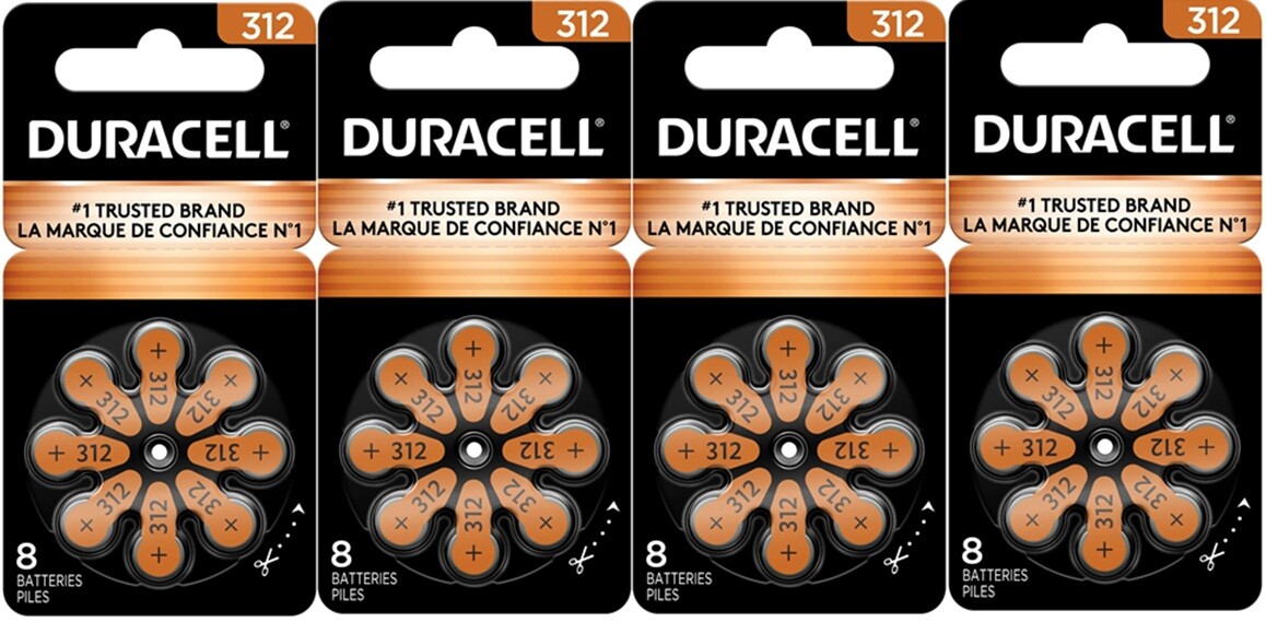 Duracell Hearing Aid Batteries Size 312 – Fast shipping- Fresh Exp-2026