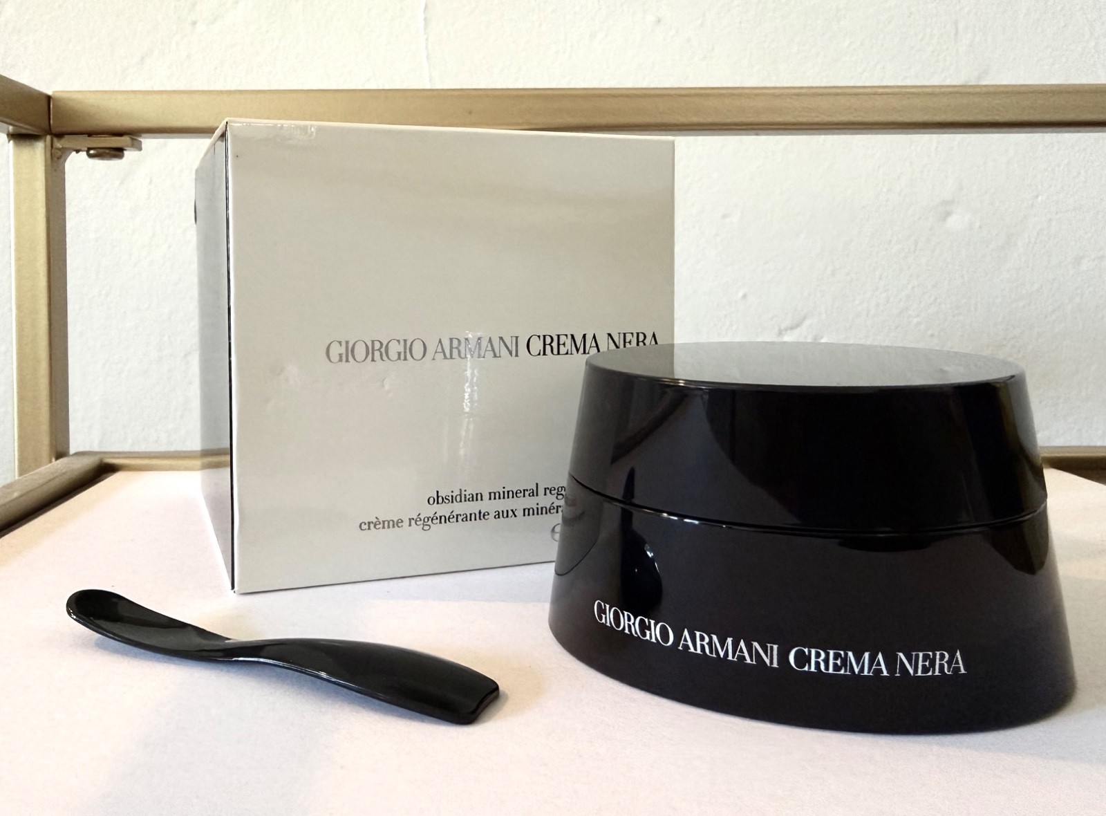 New! Giorgio Armani, Crema Nera obsidian mineral regenerating cream 1.76 oz