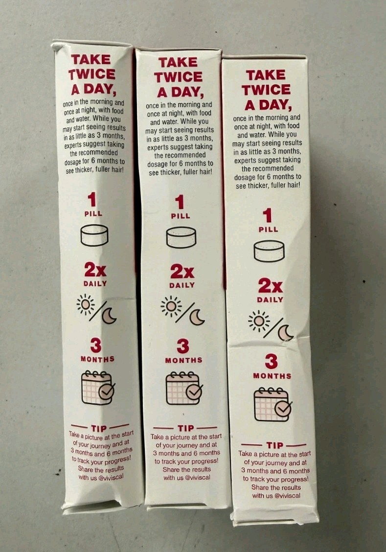3 Viviscal Formerly x Strength Advanced Hair Women 60×3=180CT Exp 10/26