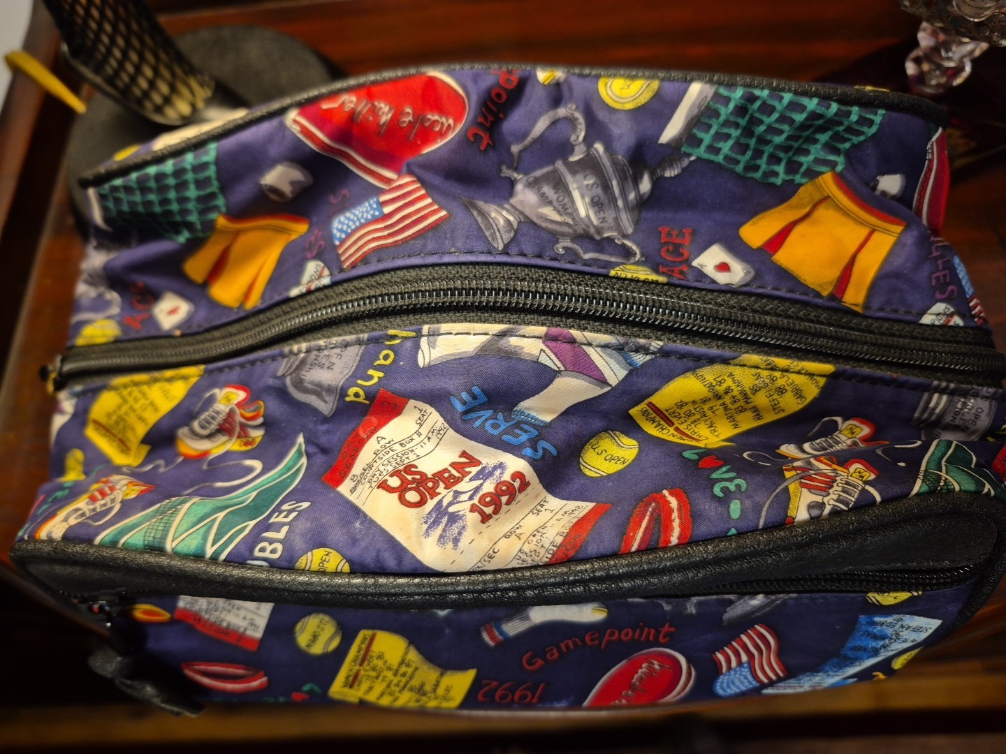 Nicole Miller United States U.S. Open Tennis Cosmetic Bag Graphic Print