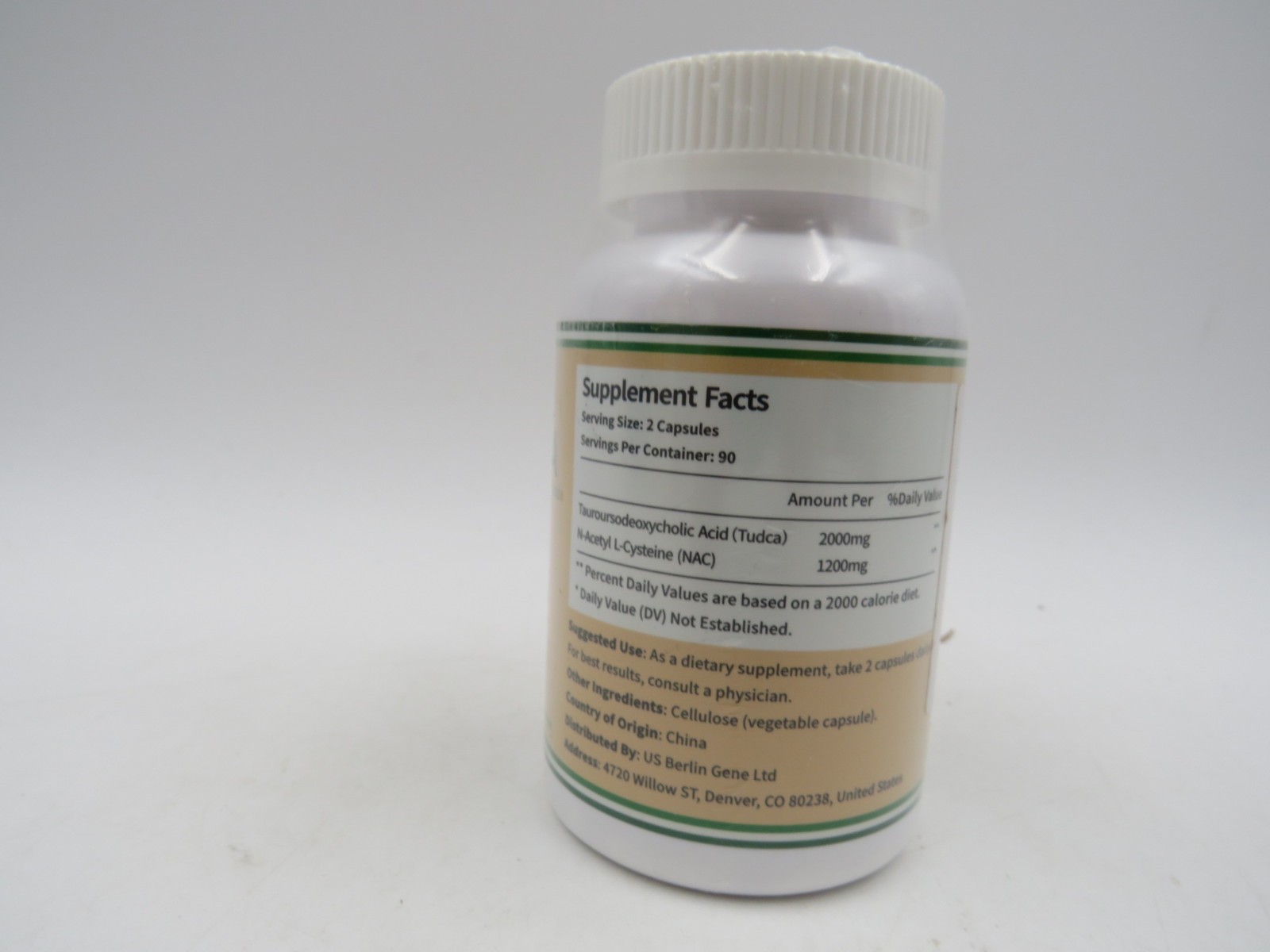 VivoNu TUDCA 625mg + NAC 375mg Supplement Complex 180 Capsules Exp 04/28