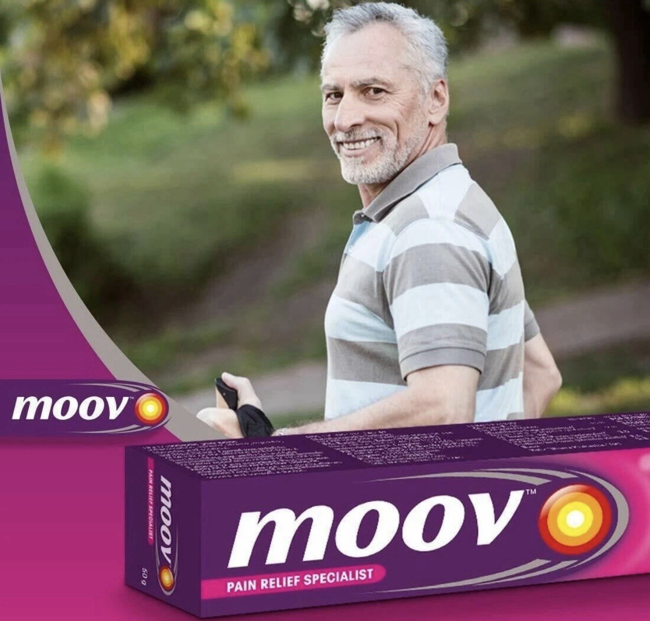 Moov Fast pain relief cream 100% Ayurvedic formula Nilgiri Oil- 50g (Pack of 5)