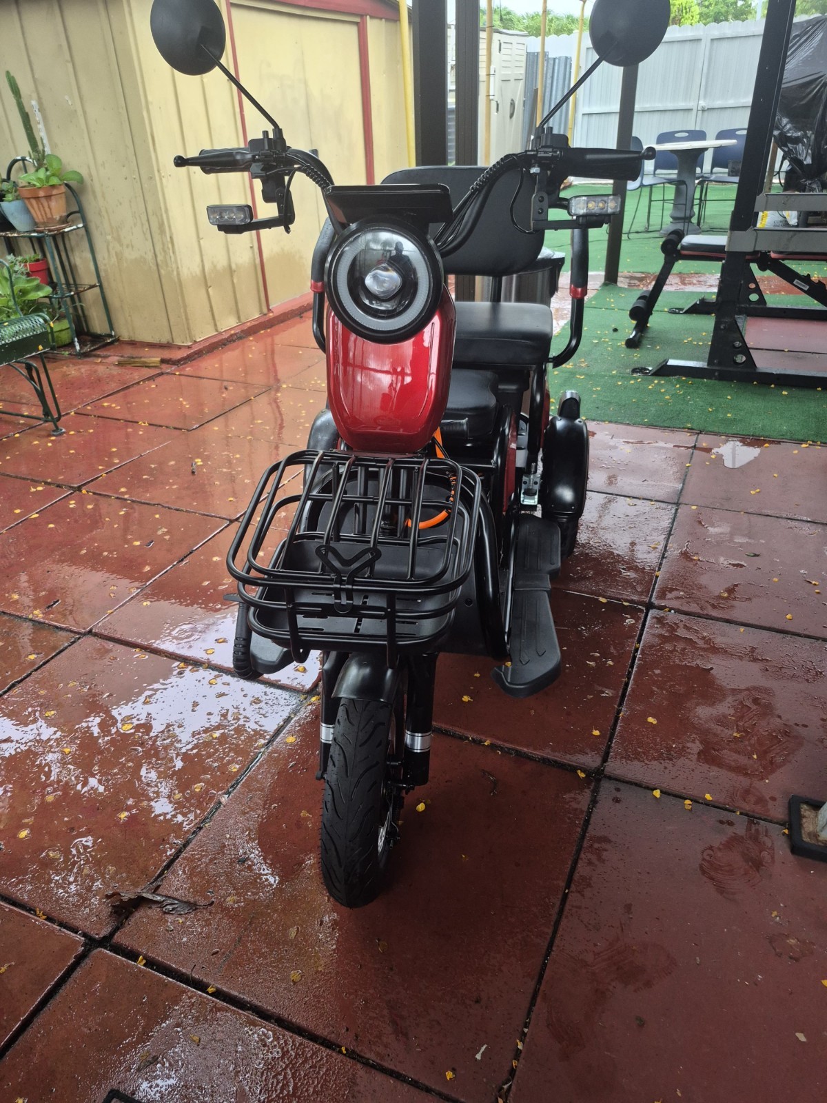 5-hour ENERGY Red/Black 3-Wheel Electric Mobility Scooter w/ Storage, Open Box
