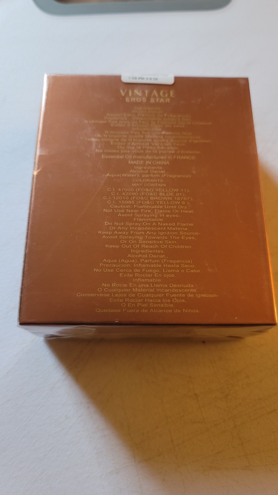 Vintage Eros Star Eau de Parfum Spray, Regular Size 3.4 US fl oz